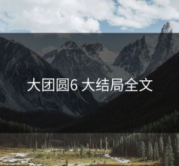 大团圆6 大结局全文