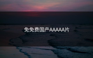 免免费国产AAAAA片