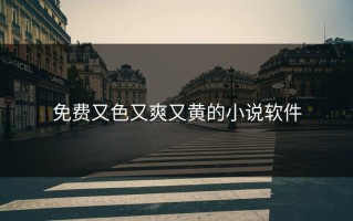 免费又色又爽又黄的小说软件