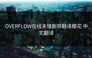 OVERFLOW在线未增删带翻译樱花 中文翻译