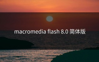 macromedia flash 8.0 简体版